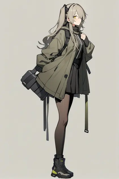 1girl, ump40 (girls' frontline), girls' frontline