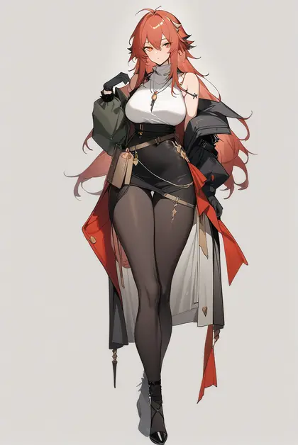 1girl, gravel (modeling night) (arknights), arknights