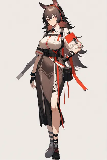 1girl, april (arknights), arknights