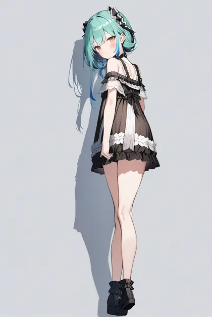 1girl, uruha rushia (3rd costume), hololive