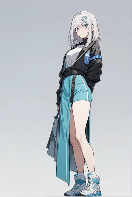 1girl, ban hada, nijisanji