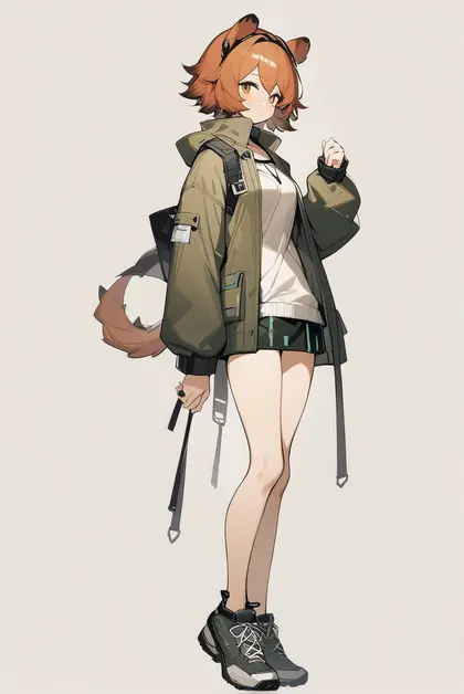 1girl, croissant (arknights), arknights