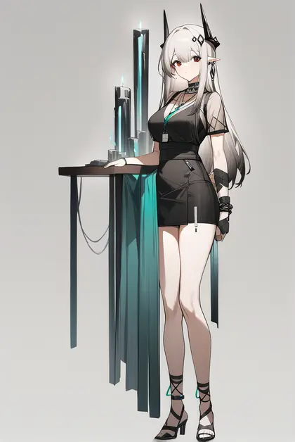 1girl, mudrock (obsidian) (arknights), arknights