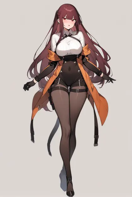 1girl, wa2000 (op. manta ray) (girls' frontline), girls' frontline