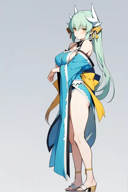 1girl, kiyohime (swimsuit lancer) (fate), fate/grand order