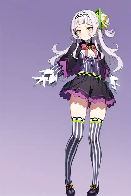 1girl, murasaki shion (1st costume), hololive