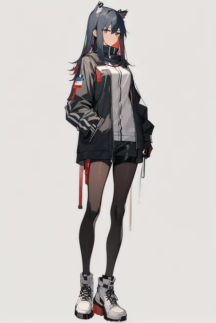 1girl, texas (arknights), arknights