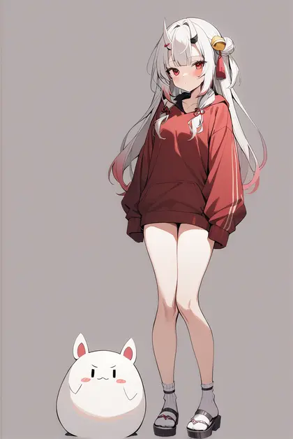 1girl, poyoyo (nakiri ayame), hololive