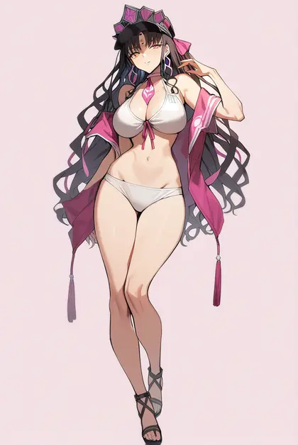 1girl, sessyoin kiara (swimsuit mooncancer) (first ascension), fate/grand order