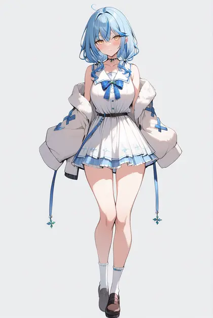 1girl, yukihana lamy (4th costume), hololive