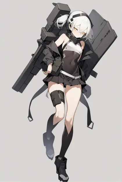 1girl, destroyer (girls' frontline), girls' frontline