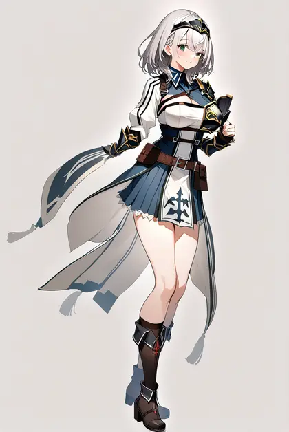 1girl, shirogane noel (1st costume), hololive