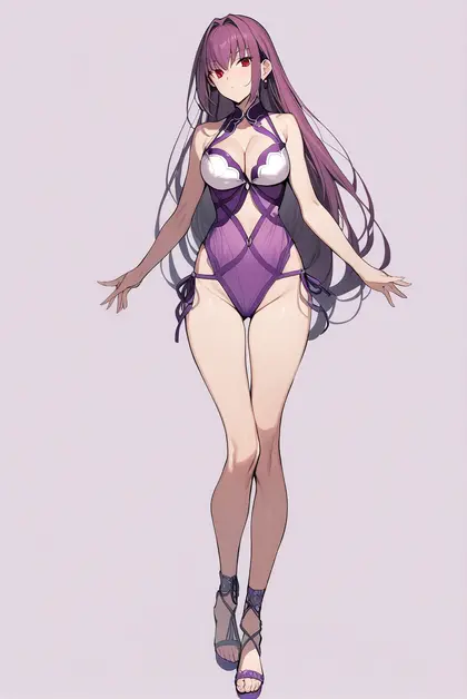 1girl, scathach skadi (swimsuit ruler) (fate), fate/grand order