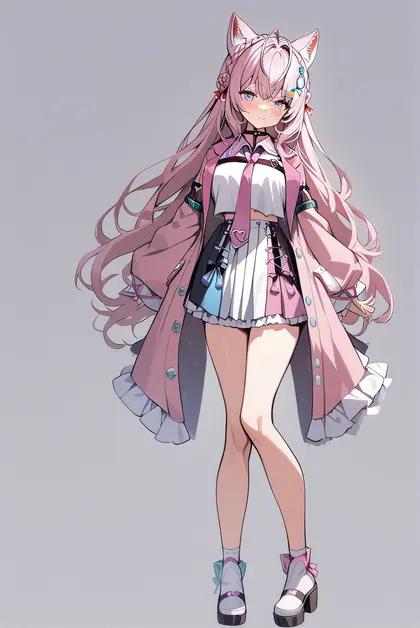 1girl, hakui koyori (1st costume), hololive