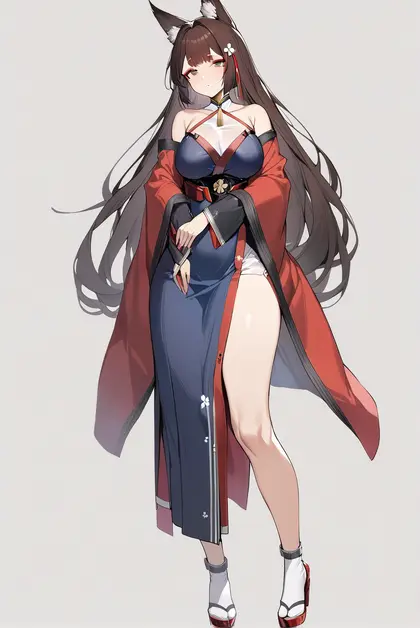 1girl, amagi (azur lane), azur lane