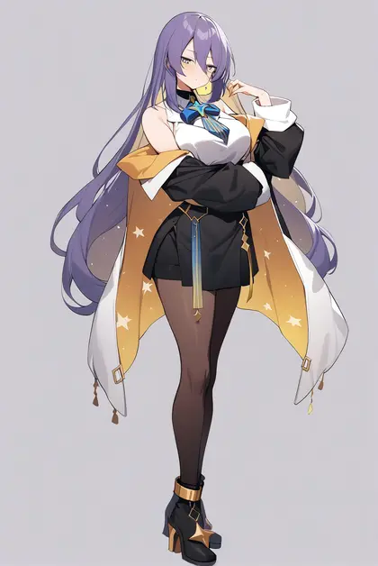 1girl, moona hoshinova (1st costume), hololive