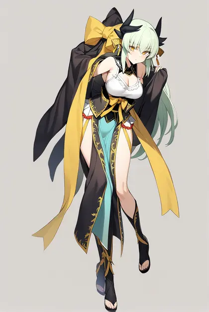 1girl, kiyohime (swimsuit lancer) (third ascension) (fate), fate/grand order