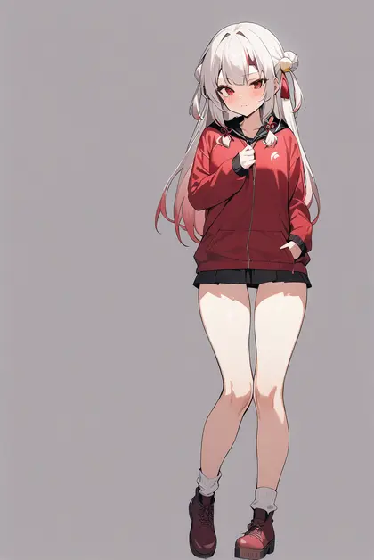 1girl, karma (nakiri ayame), hololive