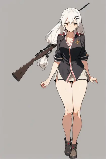 1girl, svd (girls' frontline), girls' frontline