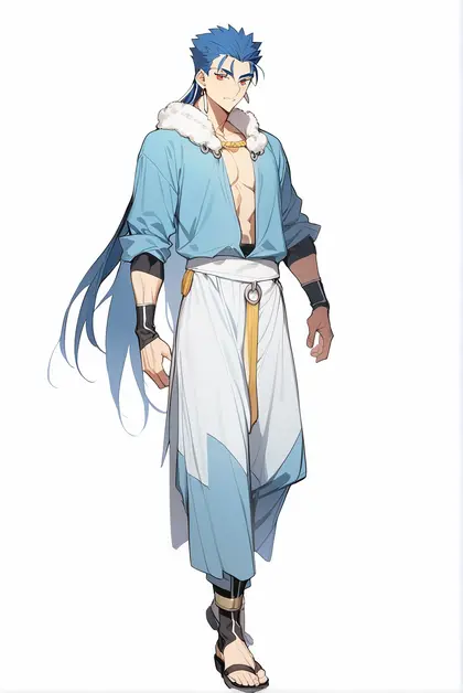 1boy, cu chulainn (caster) (fate), fate/grand order