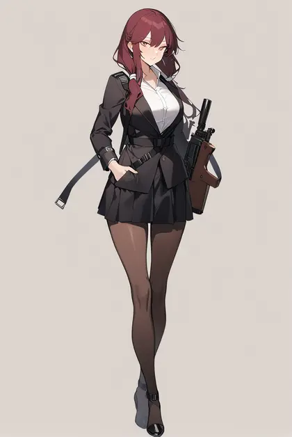 1girl, saiga-12 (girls' frontline), girls' frontline