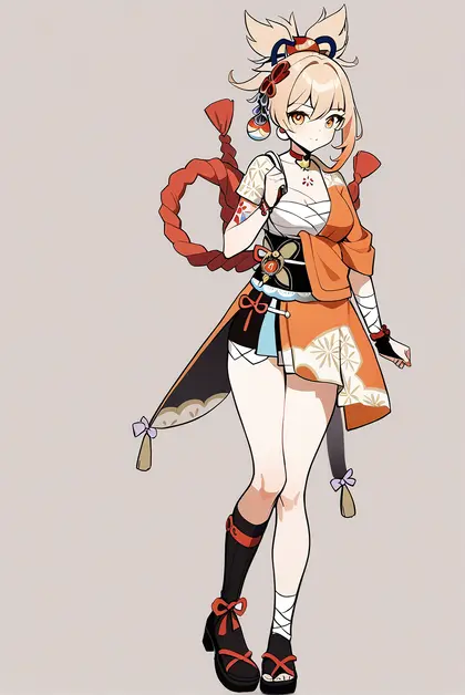 1girl, yoimiya (genshin impact), genshin impact