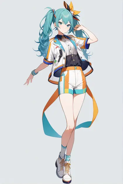 1girl, more more jump! miku, project sekai