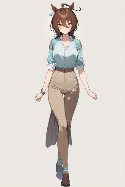 1girl, kii-kun (agnes tachyon) (umamusume), umamusume