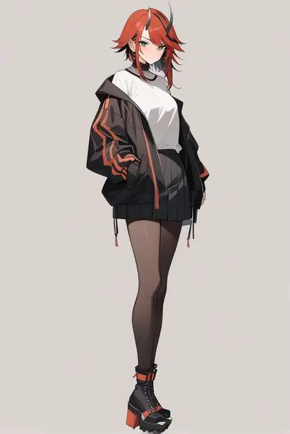 1girl, ryugasaki rene, nanashi inc.