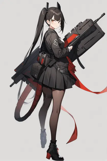 1girl, ouroboros (girls' frontline), girls' frontline