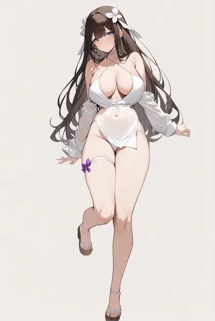 1girl, kashino (hot springs relaxation) (azur lane), azur lane