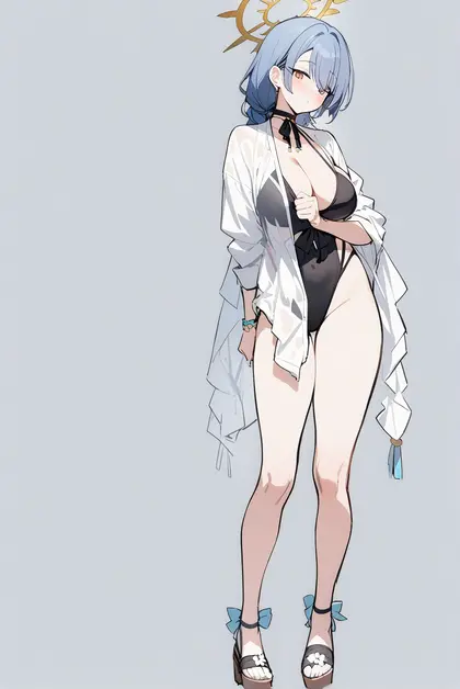 1girl, hinata (swimsuit) (blue archive), blue archive