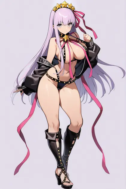 1girl, bb (swimsuit mooncancer) (second ascension) (fate), fate/grand order