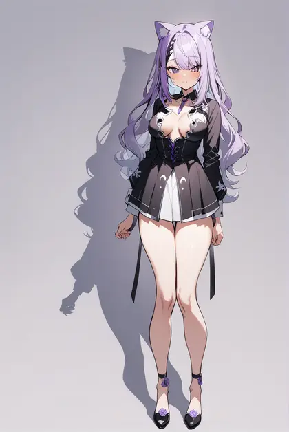 1girl, nekomata okayu (6th costume), hololive