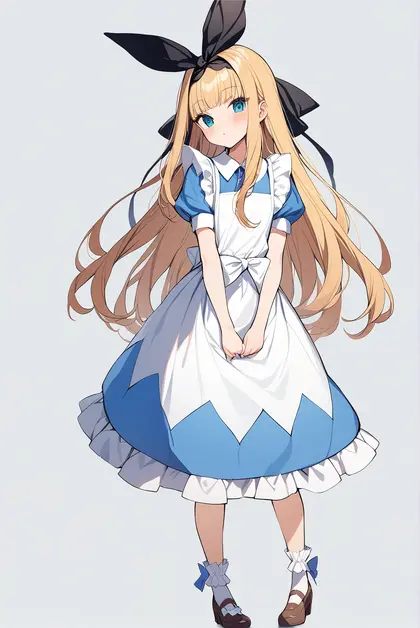 1girl, mononobe alice (1st costume), nijisanji