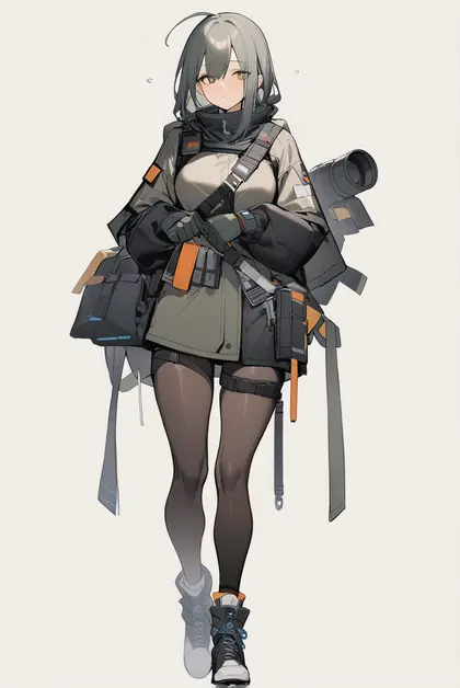 1girl, reunion soldier (arknights), arknights