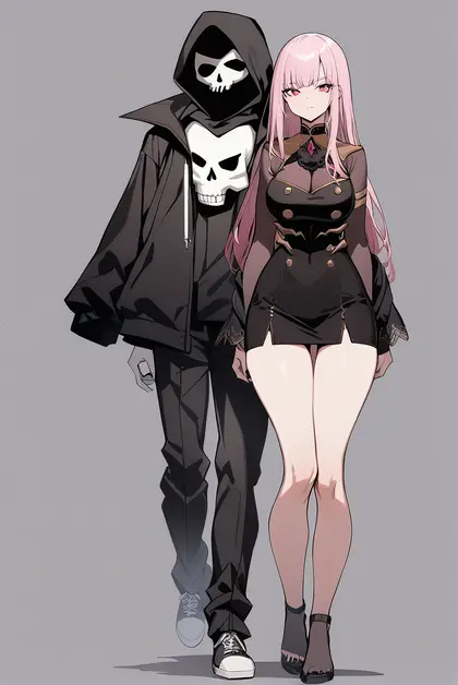 1girl, death-sensei (mori calliope), hololive