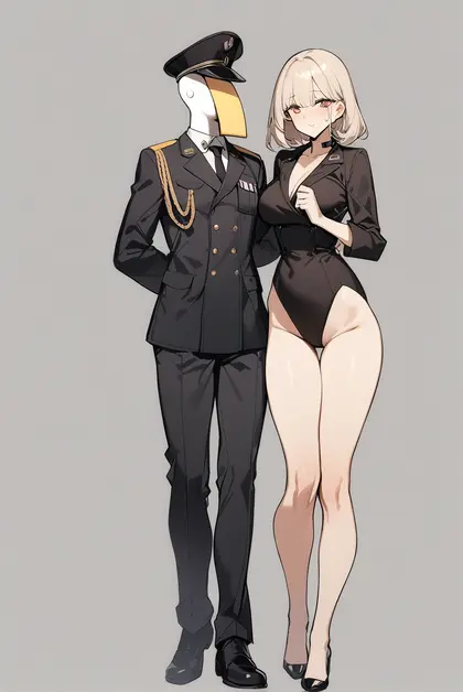 1boy, s-head commander, girls' frontline