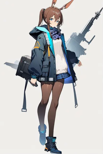 1girl, amiya (guard) (arknights), arknights