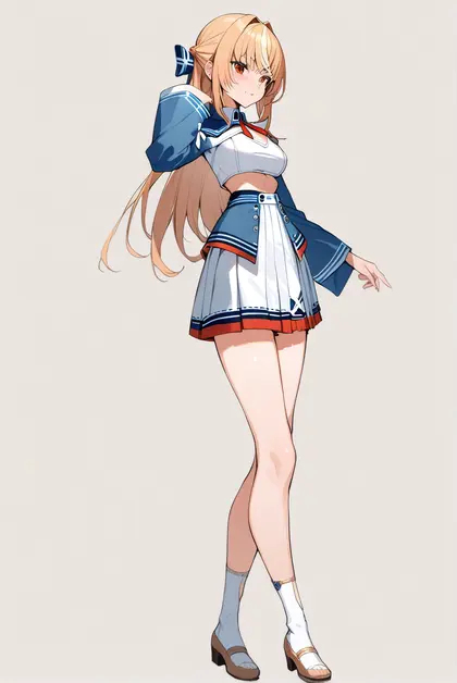 1girl, shiranui flare (1st costume), hololive