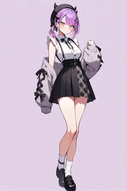 1girl, tokoyami towa (jirai kei), hololive