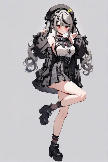 1girl, sakamata chloe (jirai kei), hololive