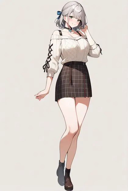 1girl, shirogane noel (3rd costume), hololive