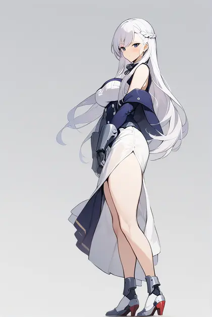 1girl, belfast (azur lane), azur lane