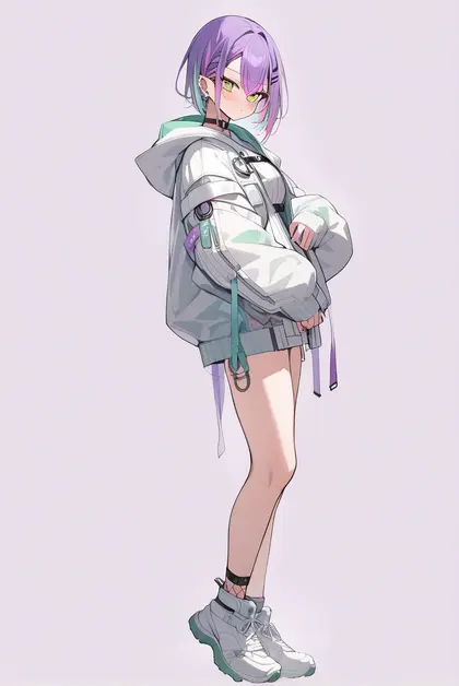 1girl, tokoyami towa (5th costume), hololive