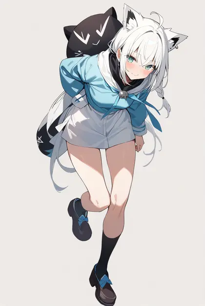 1girl, oruyanke (shirakami fubuki), hololive