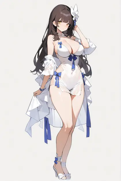 1girl, type 95 (summer cicada) (girls' frontline), girls' frontline