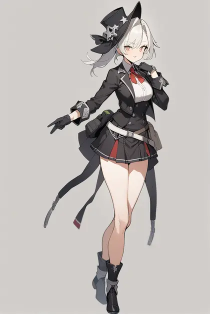 1girl, colt revolver (girls' frontline), girls' frontline