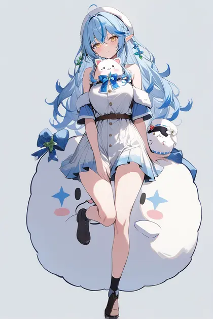 1girl, yukimin (yukihana lamy), hololive