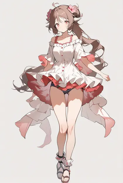 1girl, eyjafjalla (summer flower) (arknights), arknights